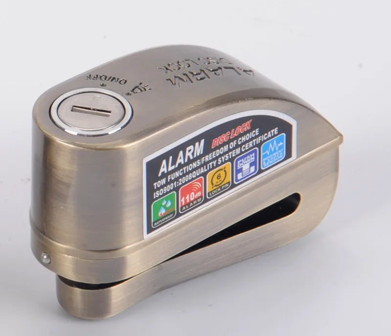 Falante Motorcycle Disc Brake Alarm Lock - Waterproof Anti-Theft Security for Bikes