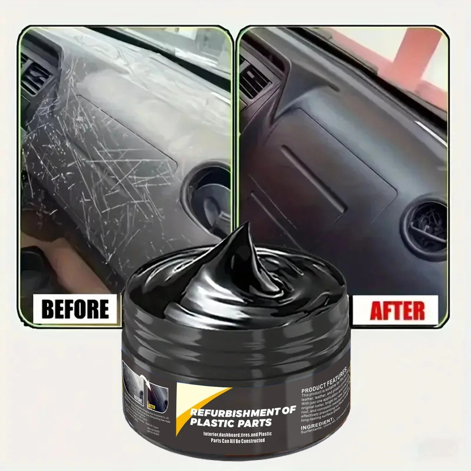 Car Scratch Repair, Tire Gloss & Dashboard Restoration Solution