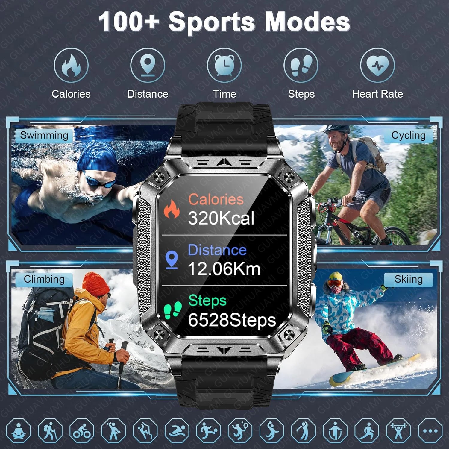 Apex Outdoor Smartwatch | GPS, Flashlight, AMOLED, 10ATM - Your Ultimate Adventure Companion