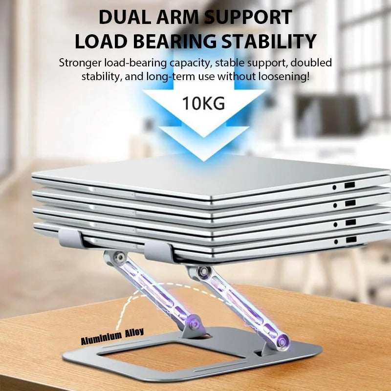 XMSJ Adjustable Carbon Steel Laptop Tablet Stand Ergonomic Design