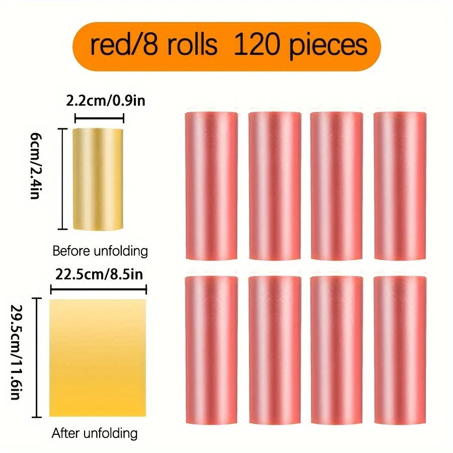1200 Leak-Proof Dog Poop Bags | Cartoon Paw Graphic Pet Waste Bags