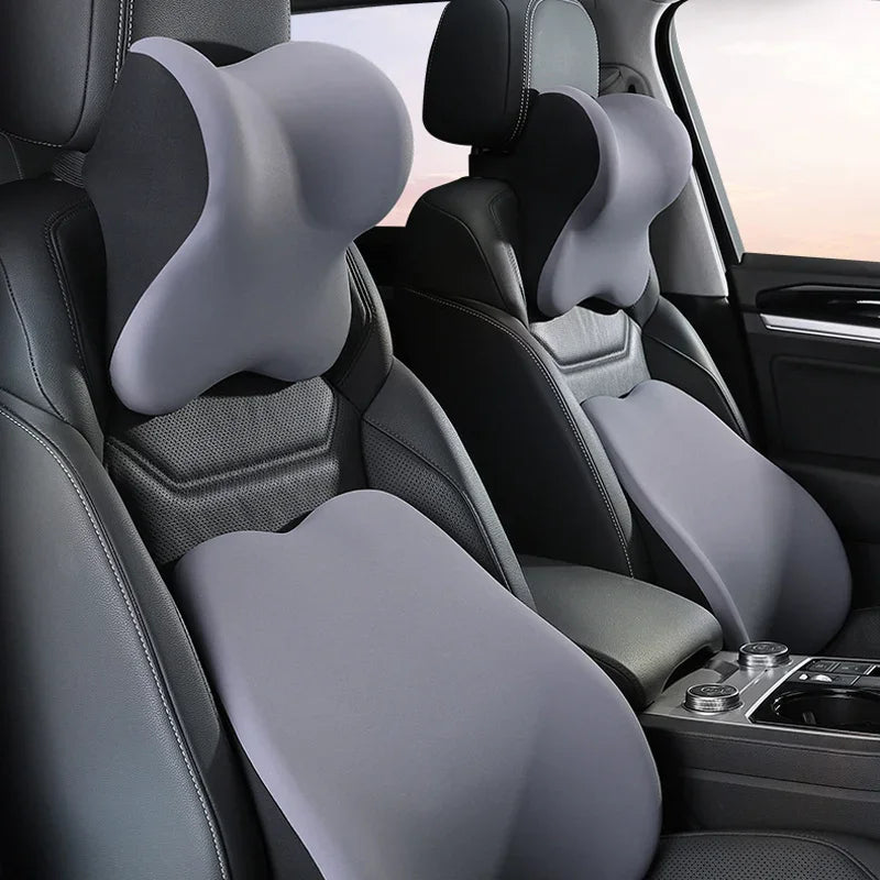 Amagi Memory Foam Car Comfort Set - Headrest, Lumbar, Back Support