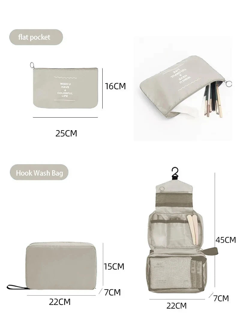 7/10 Pcs Travel Organizer Set - Packing Cubes & Storage Bags for Suitcases