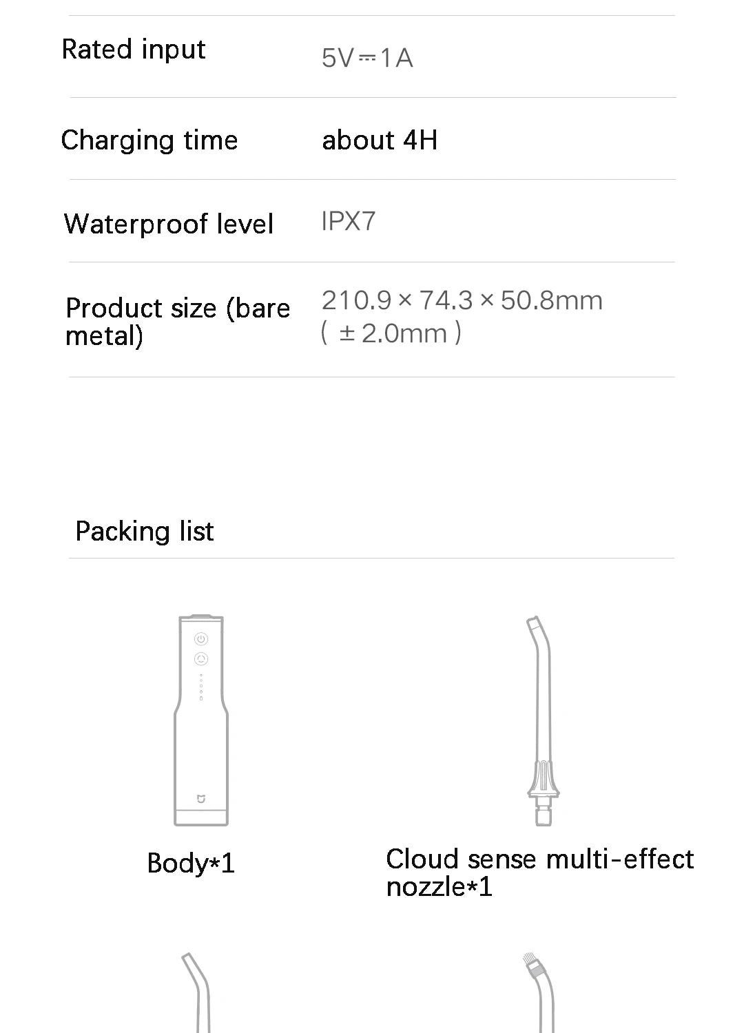 MIJIA XIAOMI F300 Portable Water Flosser - Deep Clean Oral Irrigator