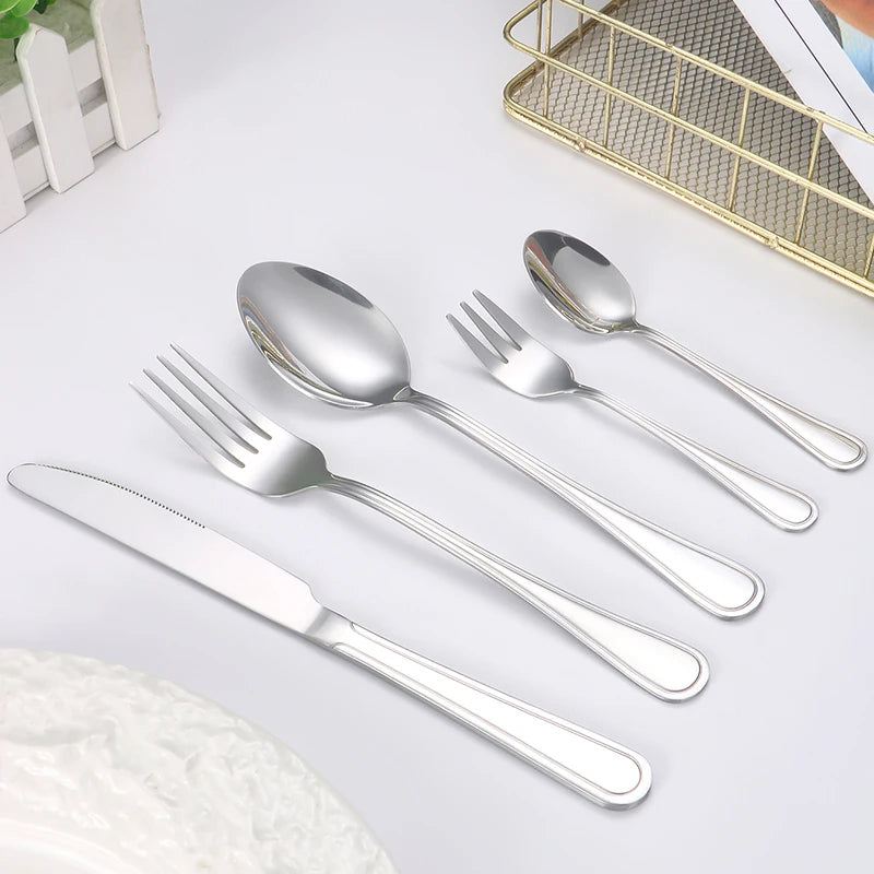 Luxury Stainless Steel Steak Cutlery Set for Restaurants & Hotels