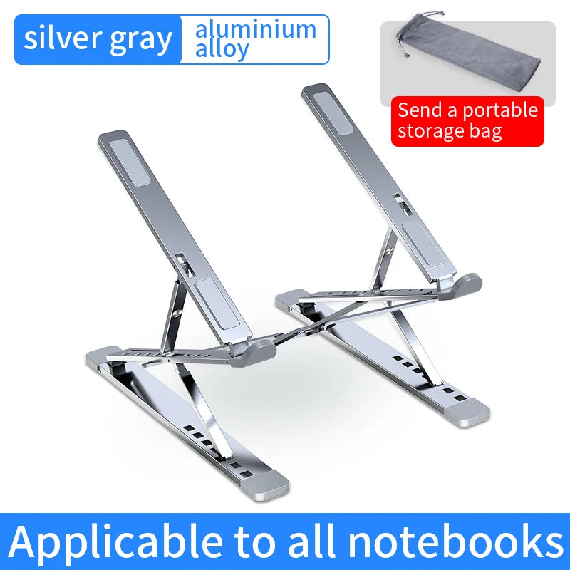 YYLMONE N8 Aluminum Ergonomic Laptop Stand - Portable & Adjustable