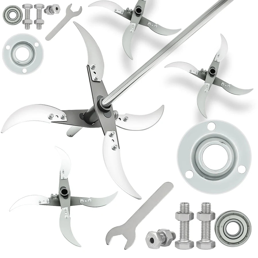 Vabena Multifunctional Grass & Veg Chopping Blade Set - Stainless Steel