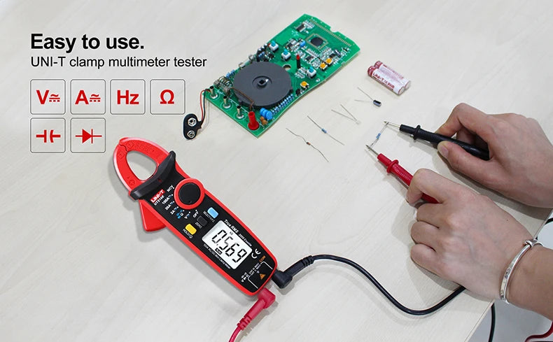 UNI-T UT210E/UT210D Digital Clamp Meter | AC/DC Ammeter | True RMS Multimeter for Electricians & HVAC