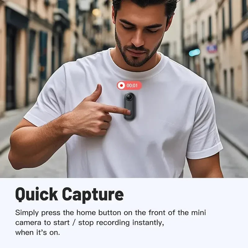 Pocket 4K Mini Action Camera | Vlog & Sports Ready