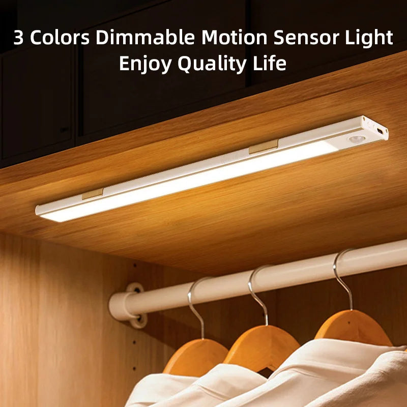 LED Cabinet Sensor Lights - Adjustable Brightness Motion Tube