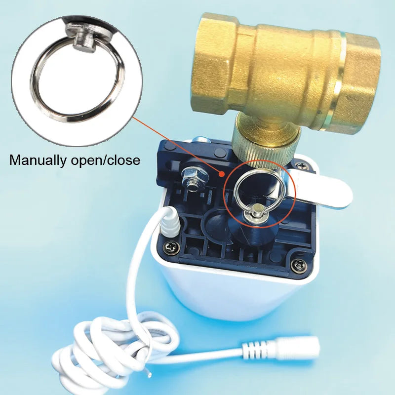 Vabena Tuya Smart Water Valve - Remote Control & Leak Detection
