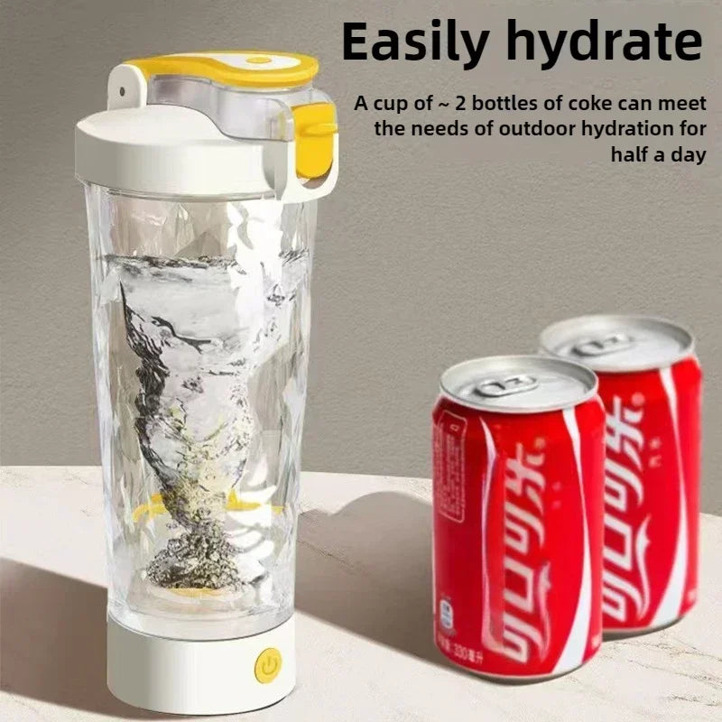 650ml Electric Protein Shaker Bottle - Automatic Mixer for Smooth Drinks