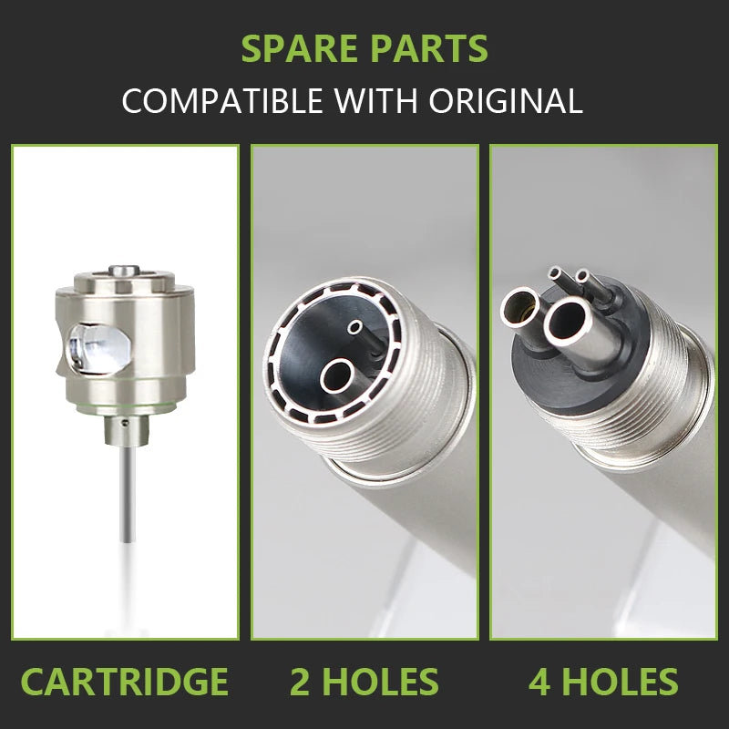 Vabena LED High-Speed Dental Handpiece | E-Generator Push Button Turbine