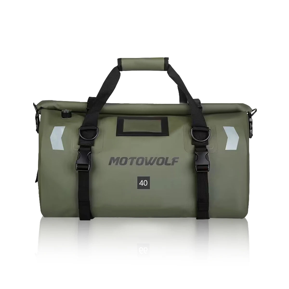 Waterproof Motorcycle Tail Bag | Dry Roll Luggage | 20L, 40L, 66L