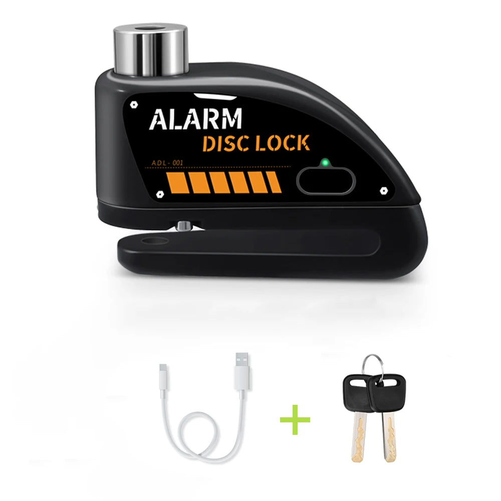 Extractme 110dB Motorcycle Alarm Disc Lock - Ultimate Waterproof Anti-Theft Security