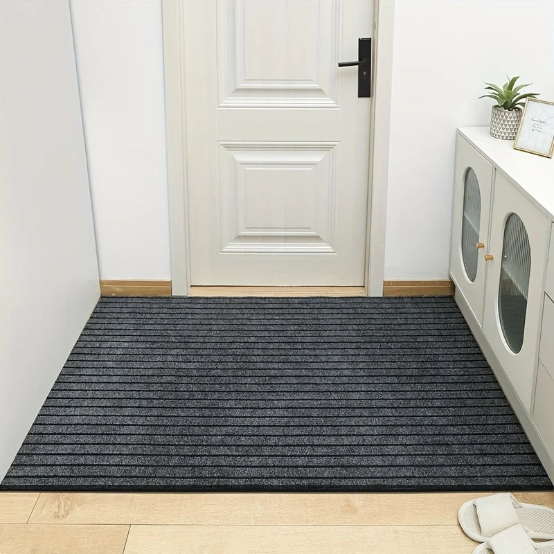 Large Striped Rubber Anti-Slip Corridor & Outdoor Carpet | Washable Area Rug