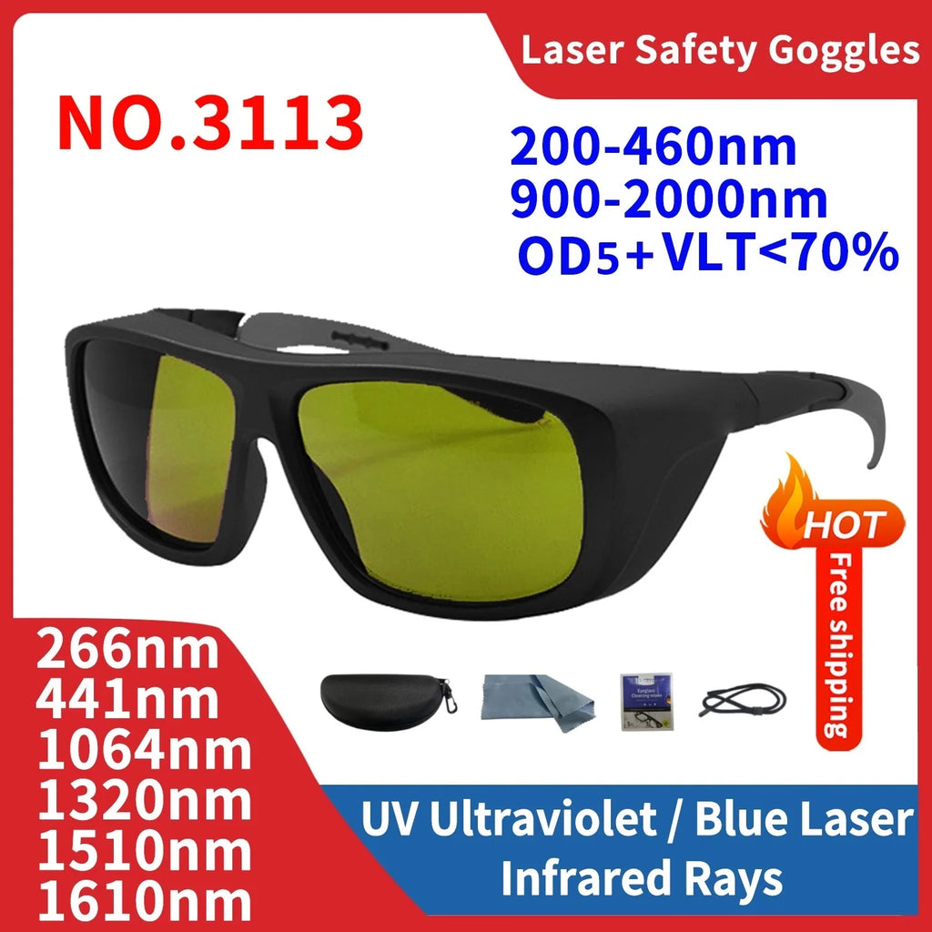 Laser Safety Glasses - UV, IR, IPL, FPV Eye Protection 1064nm, 532nm