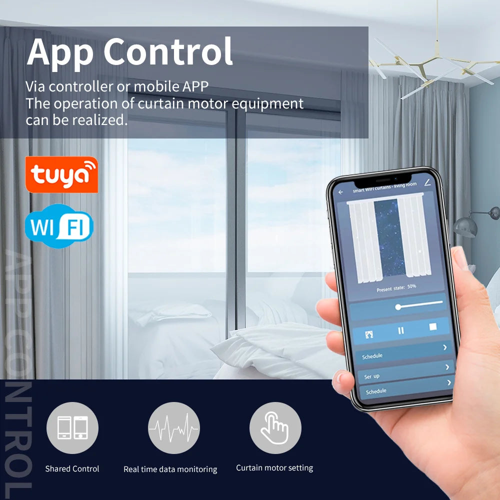 Tuya Smart Shutter & Curtain Motor - Automated Blinds Control