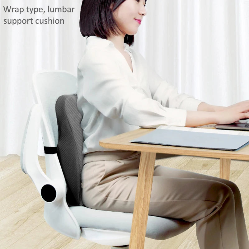 Orthopedic Memory Foam Seat Cushion Set for Coccyx, Lumbar & Back Support