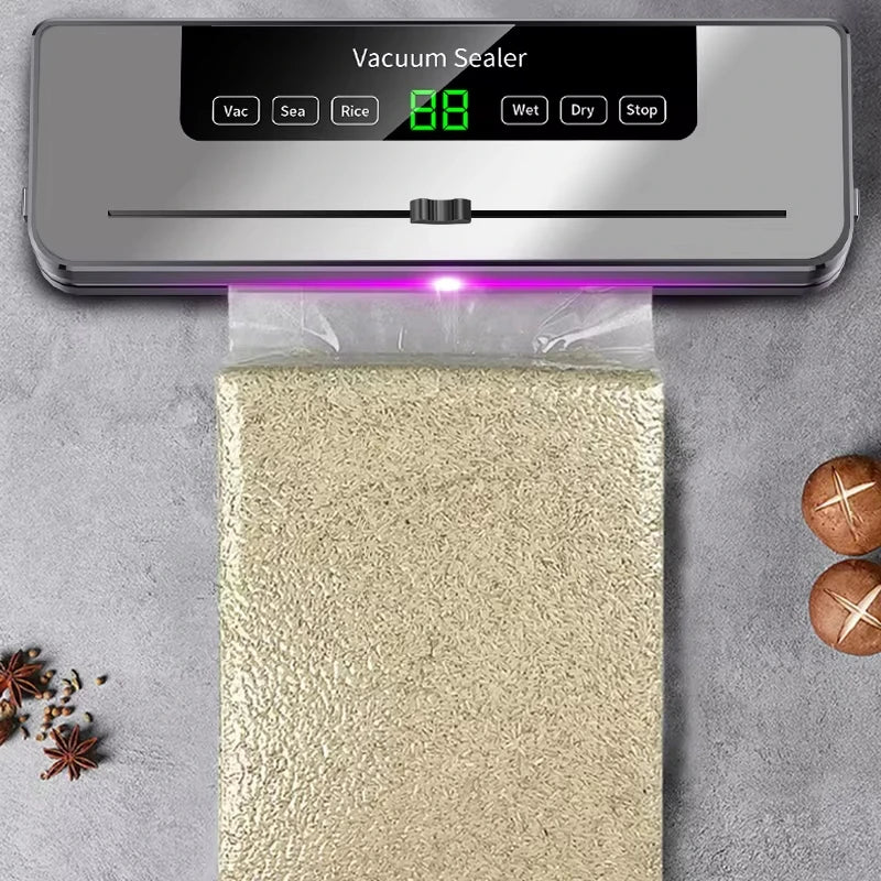 Electric Vacuum Sealer Machine | Dry & Wet Food Preservation
