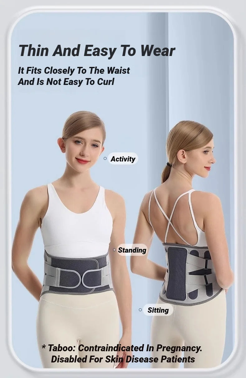 Back Brace Support Belt for Lower Back Pain Relief | Adjustable Lumbar Waist Support