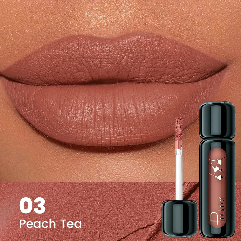 Matte Velvet Lip Gloss | Highly Saturated Liquid Lip Mud | Non-Stick & Long Lasting