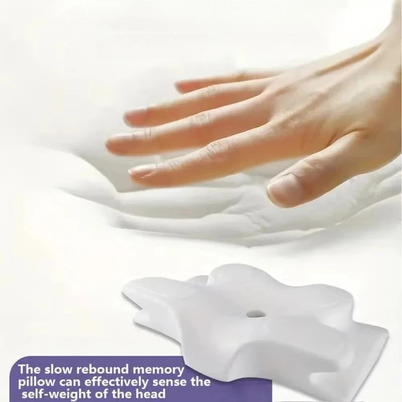 2026 Butterfly Memory Foam Sleep Pillow | Ergonomic Neck Protection & Slow Rebound Comfort