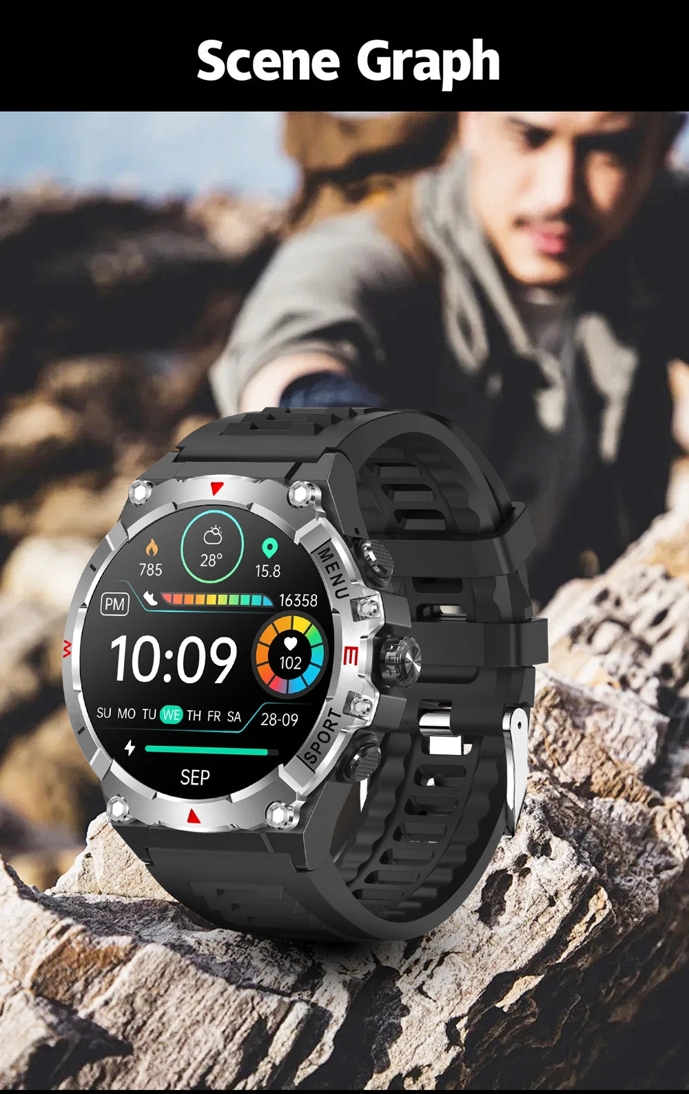 COLMI V76 GPS Smartwatch | Ultra AMOLED & Bluetooth Call