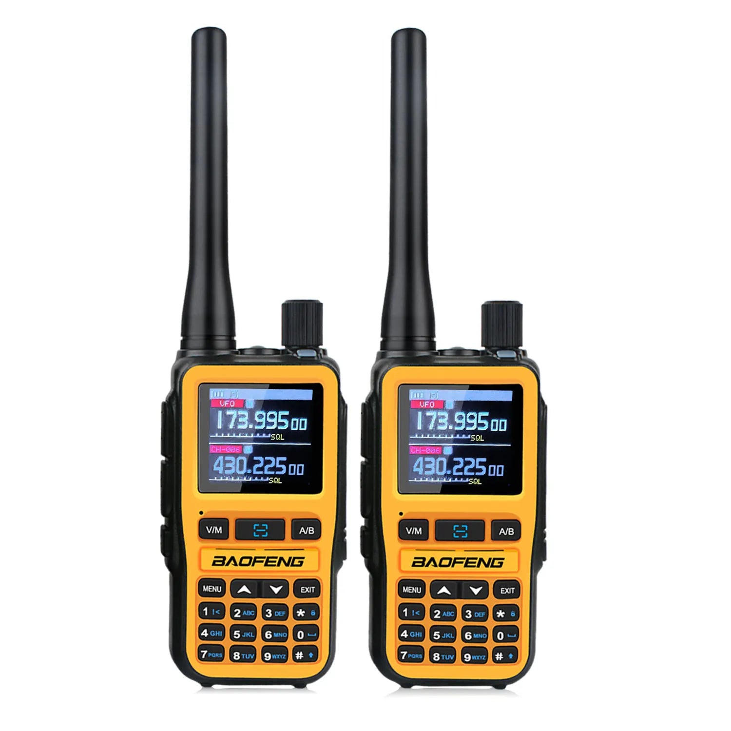 Baofeng UV-5R Mini 2PCS Dual Band Walkie Talkie - Compact 5W Amateur Radio with Air Band Rx & Type-C