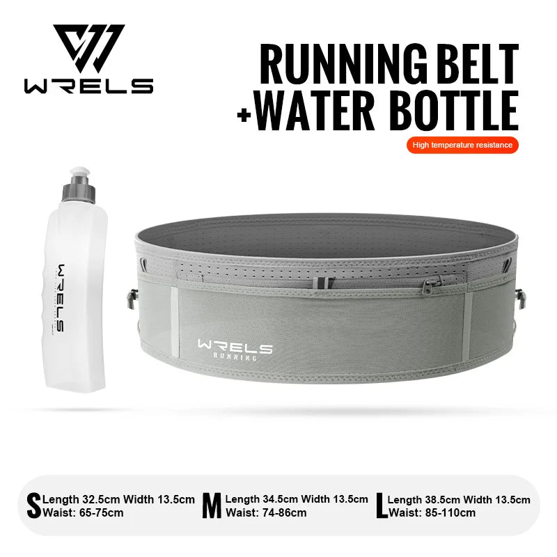 WRELS Invisible Running Belt - Waterproof Multi-Function Marathon Fanny Pack