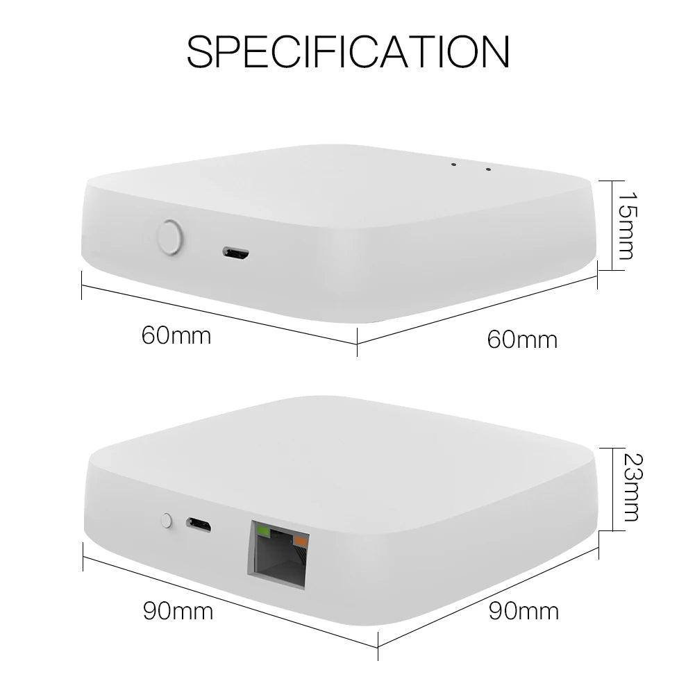 MOES Wired Zigbee 3.0 Gateway - Smart Home Ethernet Hub