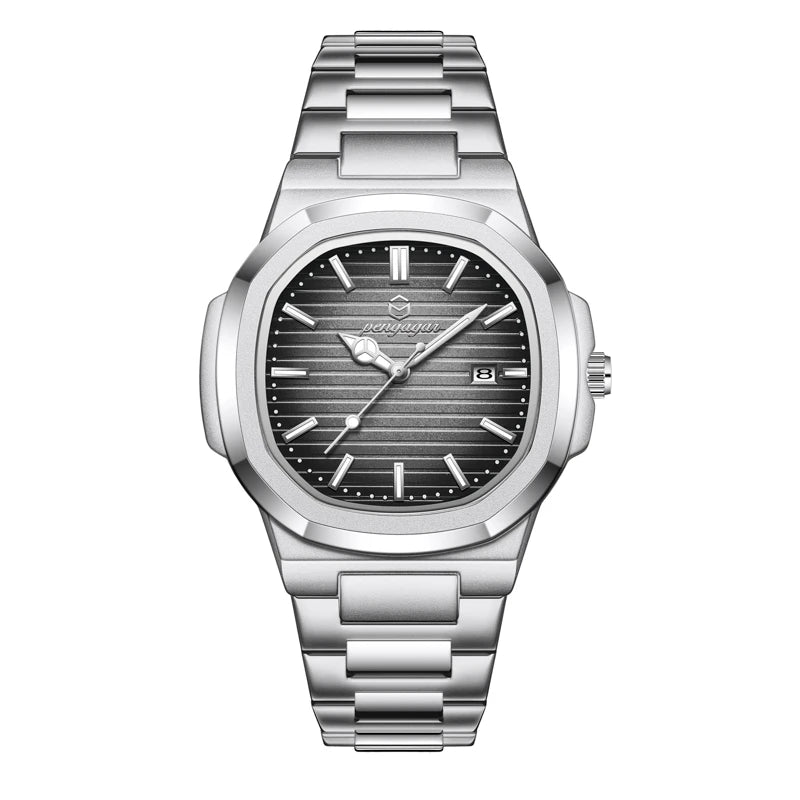 2026 Luxury Military Square Men's Watch - Waterproof Luminous Date Week Quartz