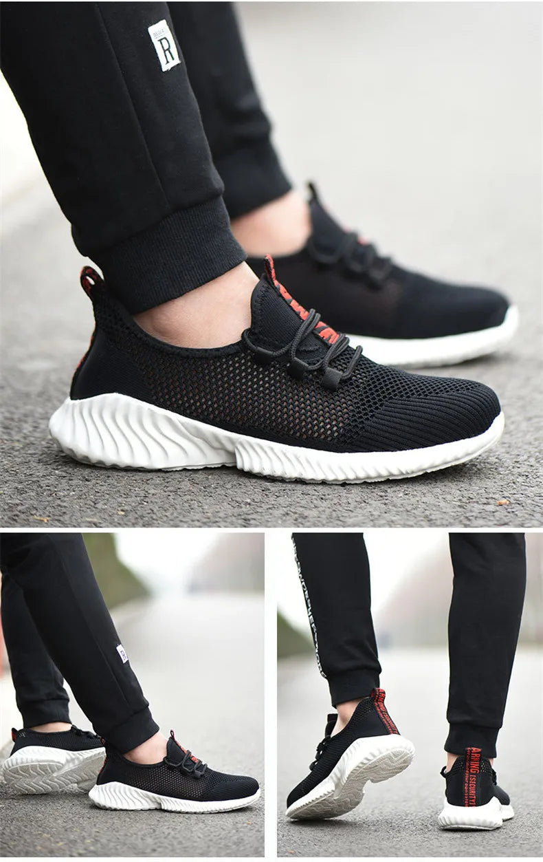 Iairay Lightweight Hyper-Breathable Summer Work Shoes