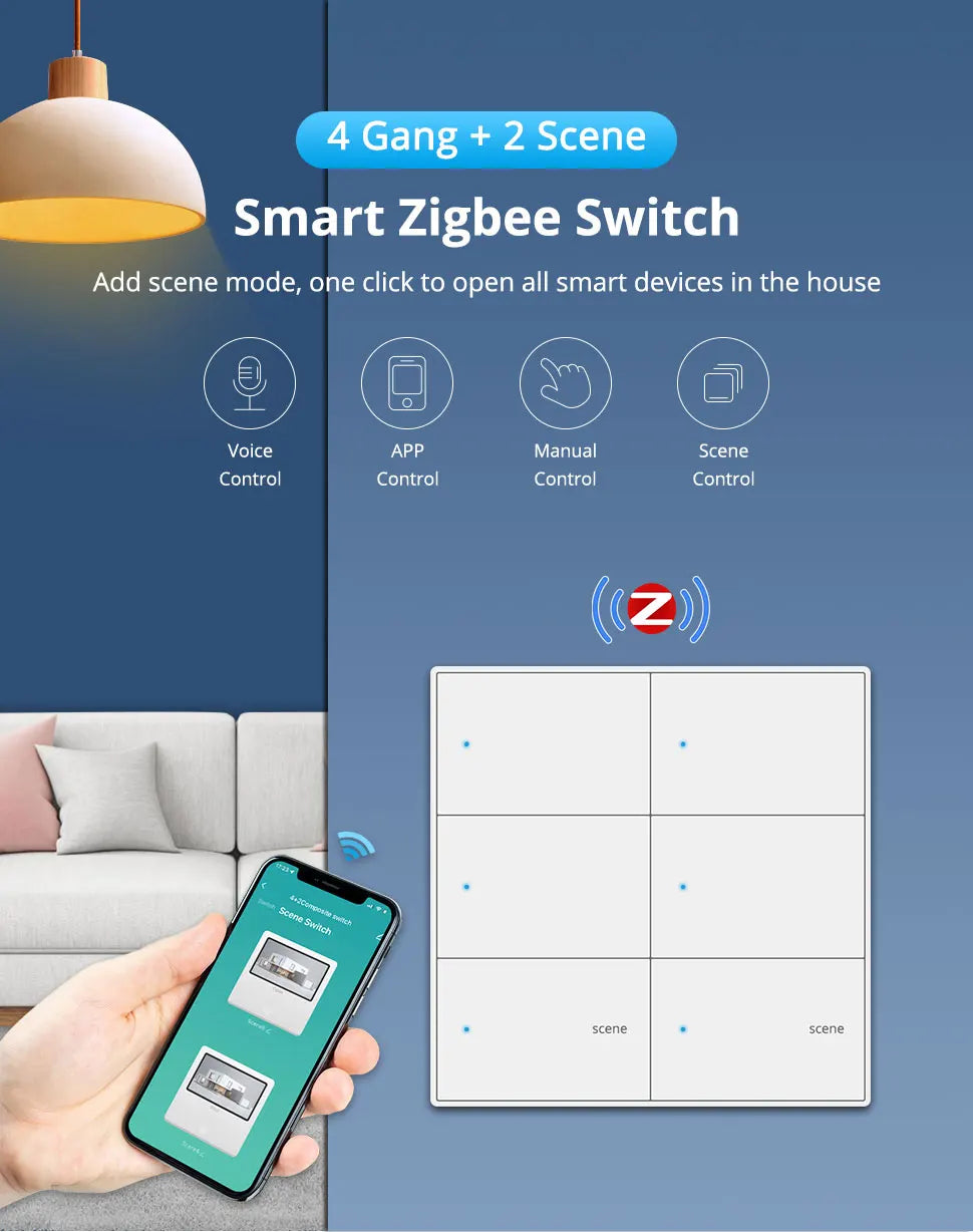 Zemismart Smart Wall Scene Controller | Home Automation Hub