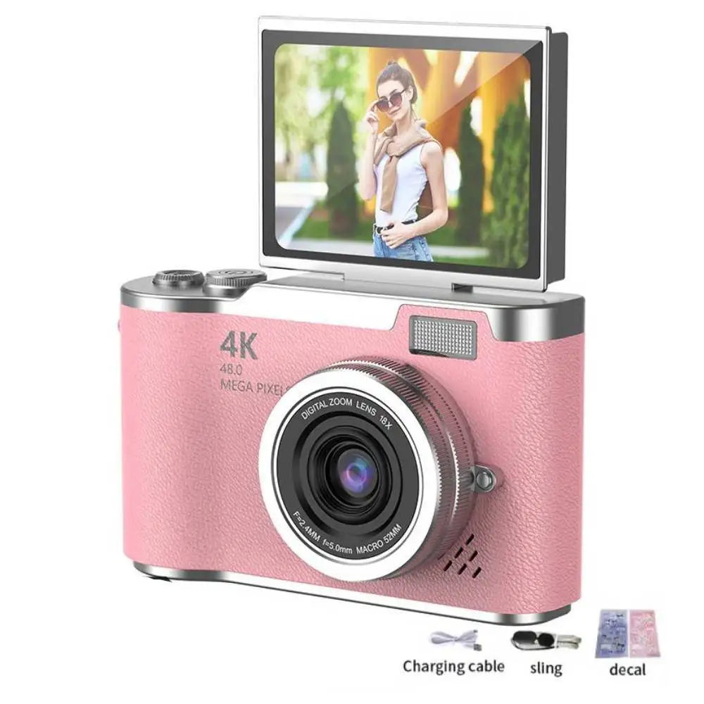 4K 48MP Digital Camera | Flip Screen & Anti-Shake