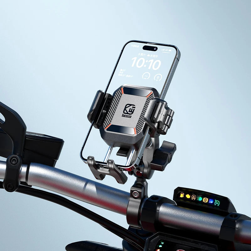 Apex Rush Motorcycle Phone Holder - 15W Wireless & USB-C Fast Charger
