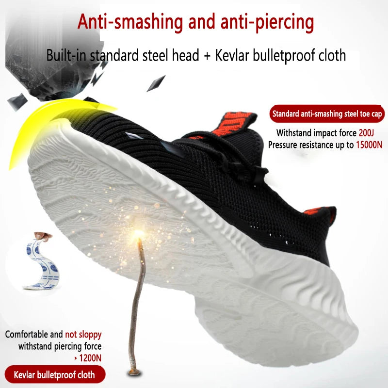 Iairay Lightweight Hyper-Breathable Summer Work Shoes