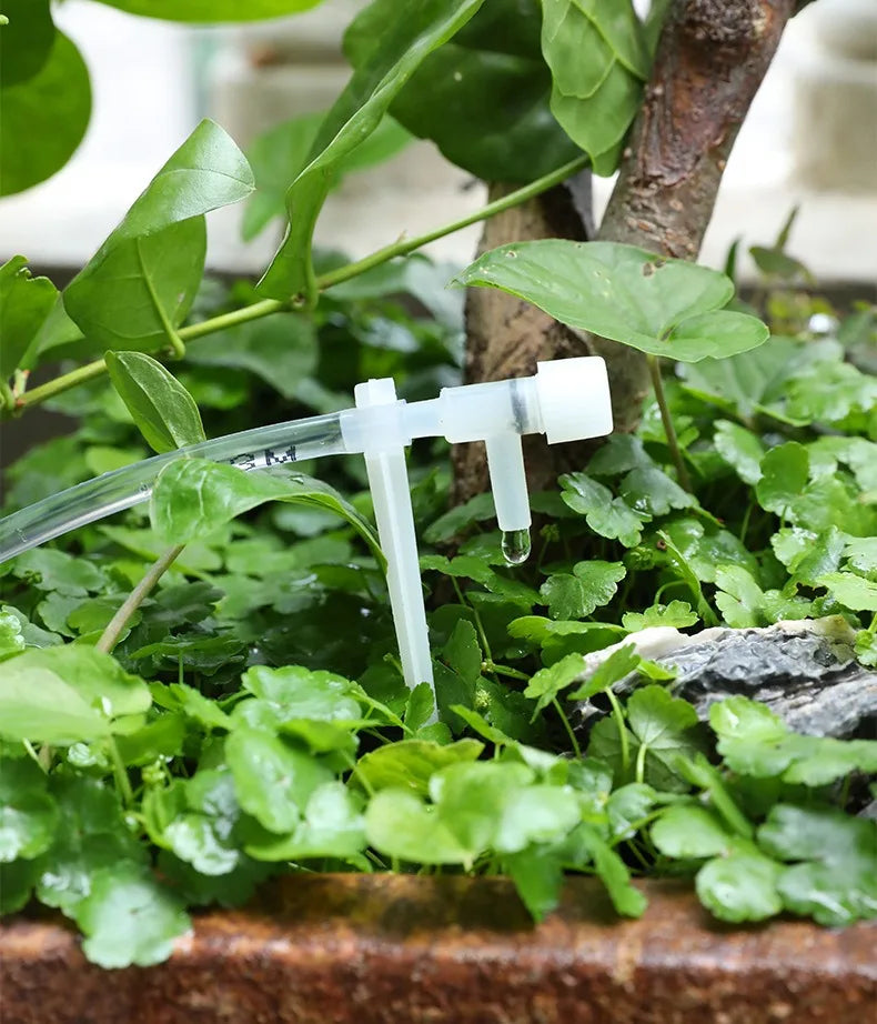 Garden Drip Irrigation Kit with Regulating Valve - Potted Plants & Greenhouse Watering System