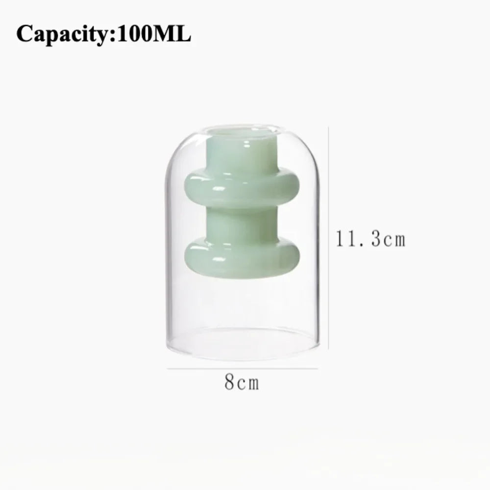 Elegant Glass Hydroponics Vase & Terrarium - Flower & Succulent Planter Decor
