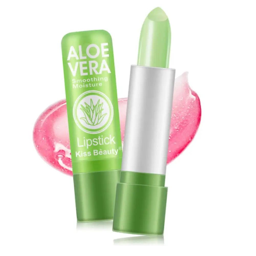 Aloe Vera Color-Changing Lipstick - Long-Lasting, Moisturizing Lip Care
