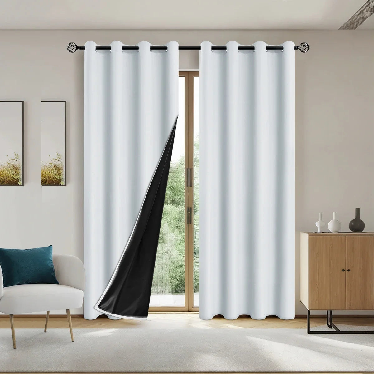 Modern 100% Blackout Curtains | Total Room Darkening & Privacy