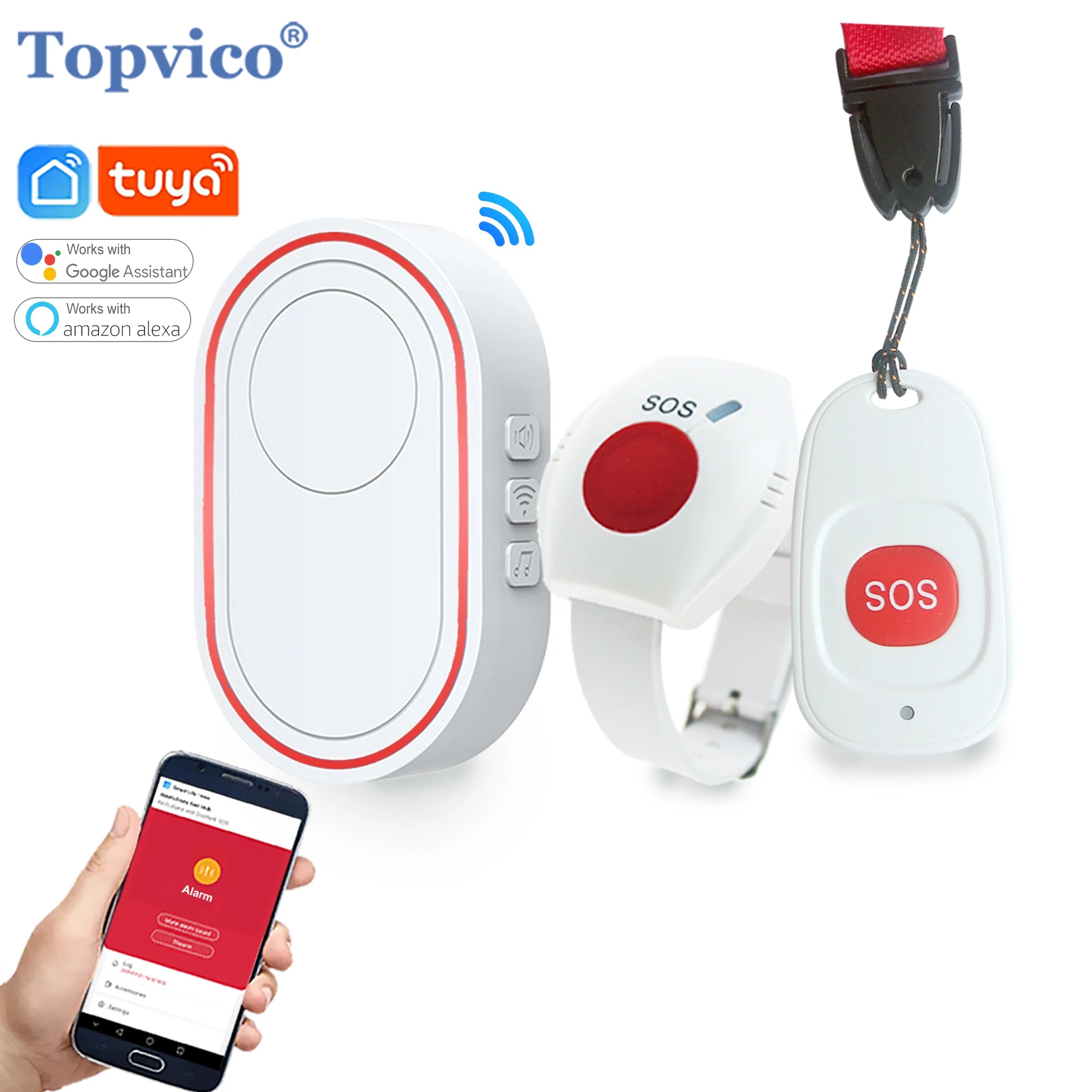 Tuya Wireless SOS Panic Button | Emergency Alert System