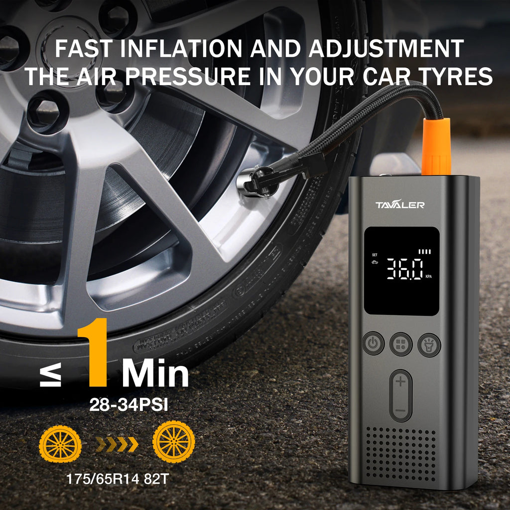 Wind&Moon 150PSI Portable Tire Inflator - Heavy-Duty Air Compressor
