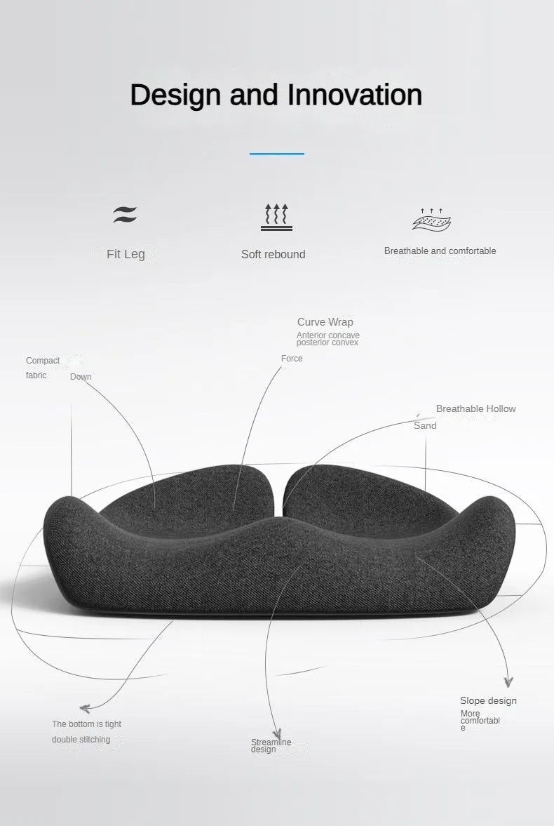 Sciatica & Tailbone Pain Relief Cushion - Office & Car Seat Comfort
