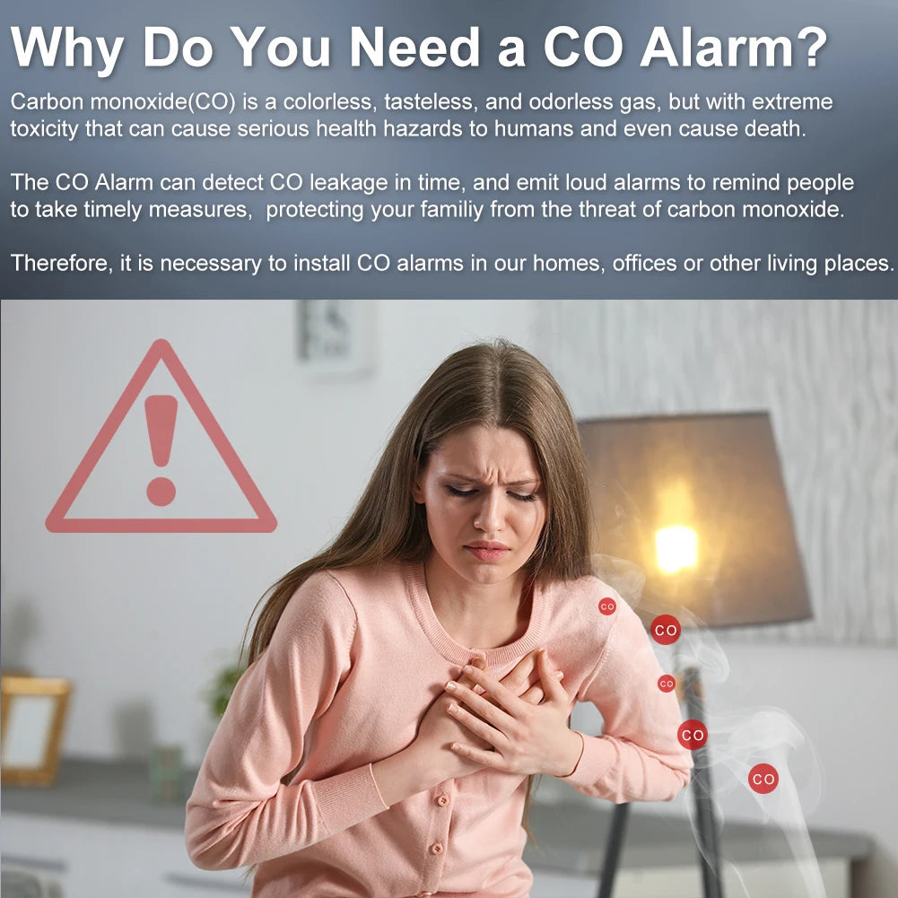 MOES ZigBee Smart Carbon Monoxide Detector Alarm