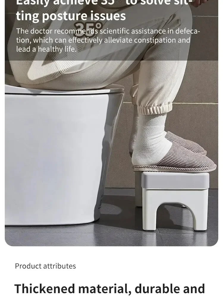 Ergonomic Squatty Potty Toilet Stool for Kids, Pregnant Women & Elderly – Bathroom Foot Stand