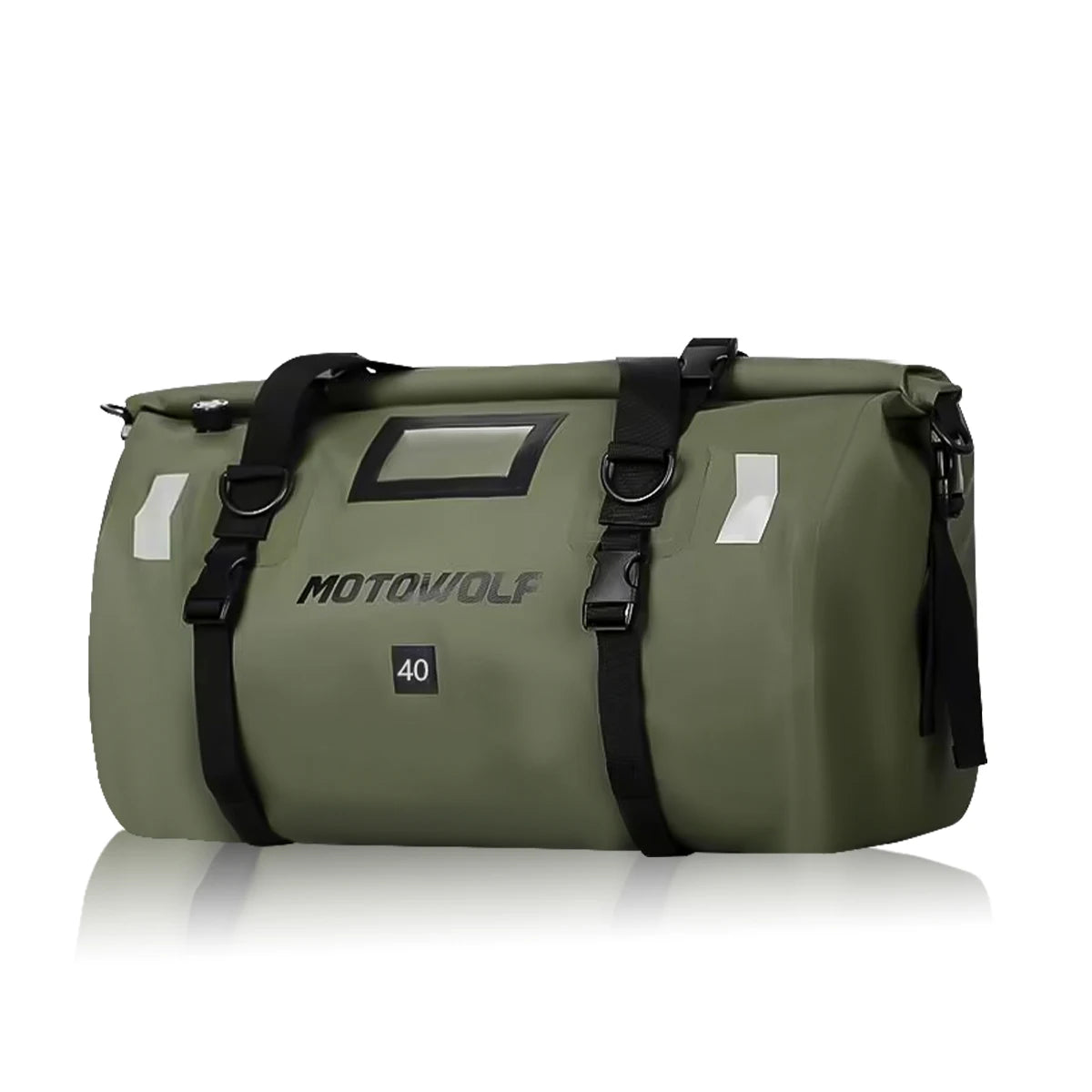 Waterproof Motorcycle Tail Bag | Dry Roll Luggage | 20L, 40L, 66L