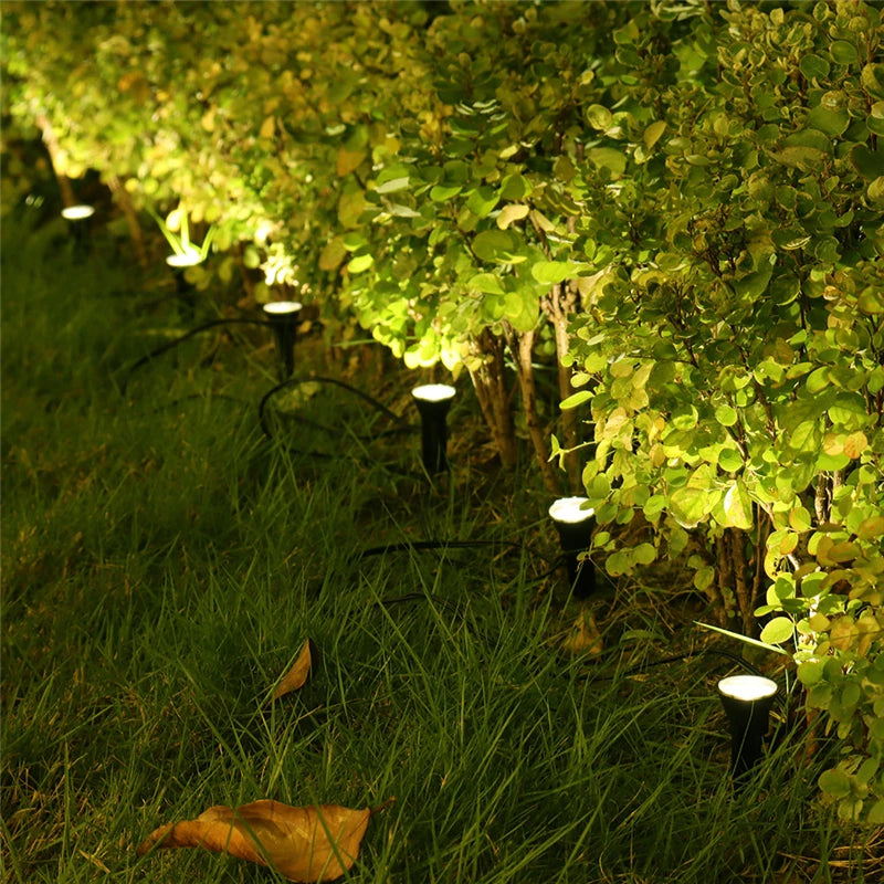 10-in-1 RGB Solar Garden Spotlights - IP65 Waterproof Outdoor Lights