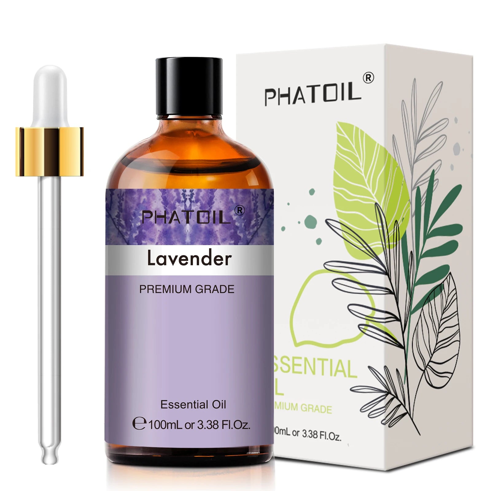 PHATOIL Premium Essential Oil Blend - Sandalwood, Lavender, Eucalyptus, Peppermint