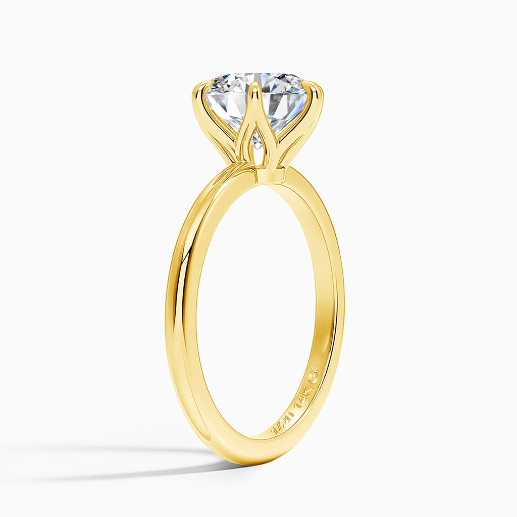 Elegant 14K Gold Filled Moissanite Engagement Ring for Women